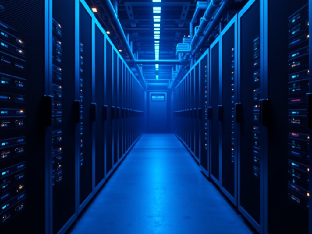 Serverrack i datacenter